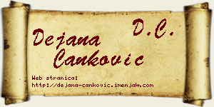 Dejana Čanković vizit kartica